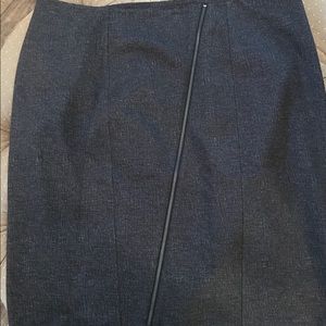Grey pencil skirt with sexy zipper front. Size 20